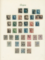 26074 Belgien: 1849/1983, Comprehensive Used Collection In Three Borek Binder, Well Collected Throughout A - Autres & Non Classés