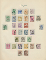 26082 Belgien: 1849/1941, Used And Mint Collection On Album Pages, From A Nice Part Classic Issues, 1878 5 - Altri & Non Classificati