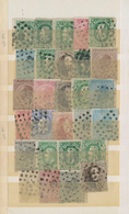 26087 Belgien: 1849/1880 (ca.), Used Assortment Of Apprx. 180 Stamps From Epaulettes/Medaillons, Mainly Ob - Andere & Zonder Classificatie