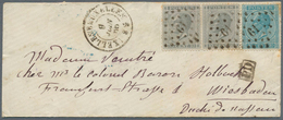 26092 Belgien: 1860/1867, Small Accumulation Of 7 Franked Covers ( Ex Michel No. 4-15) Mostly In Clean Con - Autres & Non Classés