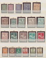 26100 Belgien: 1894/1915, Petty UNMOUNTED MINT Collection Incl. COB Nos. 84/91, 108/22, 126/28, 132/34 Etc - Autres & Non Classés