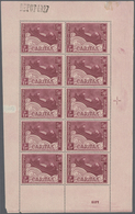 26110 Belgien: 1926/1927. Tuberculosis 5fr+1fr In A Miniature Sheet Of 10, Bearing The Margin Inscription - Andere & Zonder Classificatie