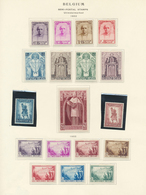 26112 Belgien: 1932, Lot Of Three Better Mint Sets: Kardinal Mercier, Infantry Monument, Tuberculosis Figh - Autres & Non Classés