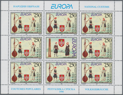 26175 Bosnien Und Herzegowina - Serbische Republik: 1998, Europa, 100 Little Sheets Of Both Issues With 8 - Bosnia Erzegovina