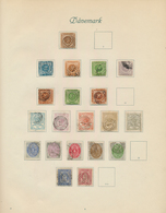 26220 Dänemark: 1851/1938, Used And Mint Collection On Album Pages, Slightly Varied Condition, Nice Part C - Storia Postale