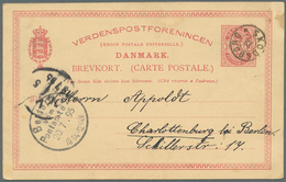 26229 Dänemark: 1866-1945 (meist), Interresanter Posten Von über 250 Belegen Mit Besseren Stempeln, Sowie - Briefe U. Dokumente