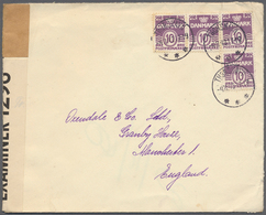 26239 Dänemark: 1915 (ab), Kleiner Posten Von 68 Belegen, Teils Mit Besonderheiten Wie Flugpost, Färöer Un - Storia Postale