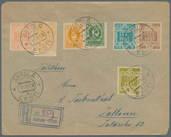 26292 Estland: 1919/1941, Very Useful And Varied Lot Of About 100 Letters And Cards Including Airmail, Reg - Estland
