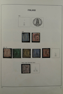 26314 Finnland: 1860-2002. MNH, Mint Hinged And Used Collection Finland 1860-2002 In Davo Album And 2 Stoc - Storia Postale