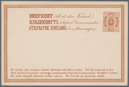 26333 Finnland - Ganzsachen: 1872/1952, Nice Accumulation Of About 350 Stationery Cards Used And Unused In - Postwaardestukken