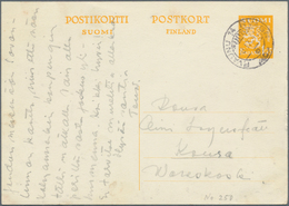 26339 Finnland - Stempel: 1902/1942, Railway Cancellations, Assortment Of Apprx. 40 Covers And Cards Beari - Autres & Non Classés