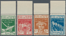 26346 Fiume - Militärpostmarken: 1920, 1st Anniversary Of Occupation Four Stamps In Different Quantities I - Fiume