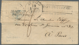 26350 Frankreich - Vorphilatelie: 1772/1878, 155 Letters Sent From France To Exlusively Foreign Destinatio - 1792-1815: Veroverde Departementen