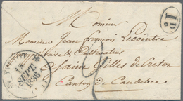 26359 Frankreich: 1805/1866, 23 Vorphila- Und Markelosen Briefen In überwiegend Guter Qualität Mit Vielen - Usati