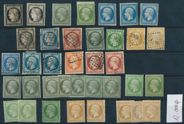 26363 Frankreich: 1849, Lot With Better Single Stamps And Sets, Unused And Used With A Total Value More Th - Gebraucht