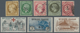 26364 Frankreich: 1849/1987, Useful Mixed Colletion In Six Lindner Binders Apparently Mnh Complete From 19 - Gebruikt