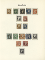 26367 Frankreich: 1849/1944, Used And Mint Collection On Album Pages, Varied Condition, From 1st Issue Eig - Gebruikt