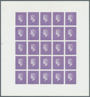 26401 Frankreich: 1869, PROJECT JOUBERT Imperf. Violet Essay Without Inscriptions On Thin Ungummed Surface - Oblitérés