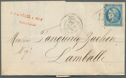 26408 Frankreich: 1871, 20c. BORDEAUX, Lot Of Apprx. 75 Covers In Attractive Diversity, Incl. A Nice Range - Usati