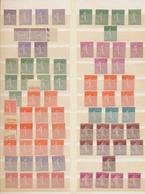 26426 Frankreich: 1903/1933, Mint Collection/accumulation Of Apprx. 340 Stamps Of The SEMEUSE Issues (lign - Oblitérés
