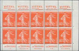 26472 Frankreich - Markenheftchen: 1920s, Semeuse Camee 5c. Yellow, 5c. Green, 30c. Blue, 30c. Red, 40c. O - Andere & Zonder Classificatie
