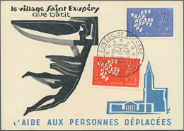 26477 Frankreich - Dienstmarken Für Den Europarat: 1958/1998, Collection With Ca.180 Covers, Comprising Pr - Briefe U. Dokumente