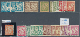 26479 Frankreich - Portomarken: 1881/1900 (ca.), Duval Issue, Mint Lot Of Apprx. 40 Stamps, Some Forgeries - 1859-1959 Brieven & Documenten