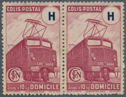 26489 Frankreich - Postpaketmarken: 1945, Electro Locomotive 'red-wine Coloured' (lie-de-vin) Instead Of V - Andere & Zonder Classificatie