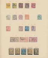 26502 Französische Post In Der Levante: 1857/1903, Petty Used Collection On Leaves Incl. Some P.O. Crete A - Andere & Zonder Classificatie