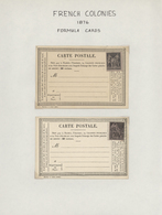 26515 Französische Kolonien - Allgemeine Ausgabe: 1876/1891, Interesting Lot With 15 Postal Stationeries A - Andere & Zonder Classificatie