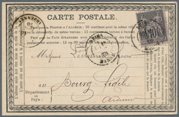26517 Frankreich - Ganzsachen: 1873/1888 Ca., Collection With More Than 30 Preprinted Precursor Postcards, - Altri & Non Classificati