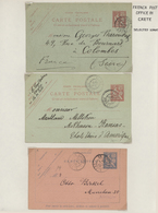 26524 Frankreich - Ganzsachen: 1896/1923 Ca., French Post Offices Abroad: Interesting Collection With Ca.6 - Autres & Non Classés