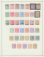 26549 Gibraltar: 1886/1898, Splendid Mint Collection Of The QV Issues, Comprising 1886 Overprints ½d. To 1 - Gibilterra