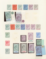26552 Gibraltar: 1903/1911, KEVII, Splendid Mint Collection Of 26 Stamps On Album Page, Comprising E.g. Cr - Gibilterra