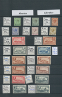 26553 Gibraltar: 1920/2003, Specialised U/m Assortment Of Subtypes, Main Value KGV/KGVI Definitives (shade - Gibraltar