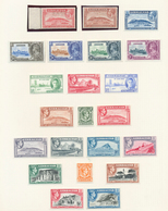 26554 Gibraltar: 1931/1953, Petty Mint Collection On Album Pages Incl. KGVI And QEII Definitve Sets. - Gibilterra
