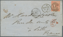26649 Großbritannien: 1838/1880 (ca.), Collection Of Apprx. 77 Covers Mainly Bearing Frankings 1d. Red And - Sonstige & Ohne Zuordnung