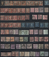 26656 Großbritannien: 1840/1949, Used Collection Of Apprx. 700 Stamps With Main Value In The QV Issues, Sl - Altri & Non Classificati