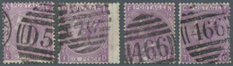 26697 Großbritannien: 1869, 6d. Dull Violet/mauve, Lot Of 17 Used Copies, Bright Colours. SG 108/09, Apprx - Sonstige & Ohne Zuordnung