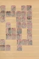26702 Großbritannien: 1880/1884, PLATE RECONSTRUCTIONS, 1d. Venetian Red (SG 166) 190 Used Stamps And 21/2 - Andere & Zonder Classificatie