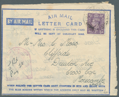 26783 Britische Militärpost II. WK: 1942/1945 (ca.), Unusual Accumulation With 35 Used Mostly Airmail Lett - Altri & Non Classificati