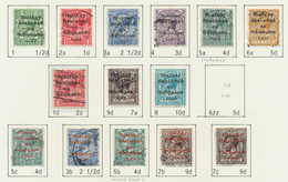 26819 Irland: 1922/1923, "Rialtas" And "Saorstat" Overprints, Used Assortment Of 80 Stamps (½pg. To 1sc.), - Brieven En Documenten