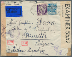 26828 Irland: 1940/1945, CENSORED MAIL WWII, Very Attractive Lot With 10 Irish Covers And 5 Covers Incomin - Briefe U. Dokumente