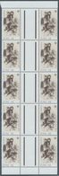 26838 Irland: 1982, Europa, 50 Gutter Pairs Of This Issue In Stripes Of 5 Pairs Each, Mint Never Hinged. M - Brieven En Documenten