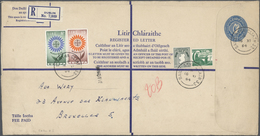 26856 Irland - Ganzsachen: 1962-69, Specialized Collection Of 45 Postal Stationery Registered Envelopes, W - Entiers Postaux