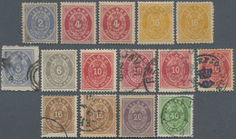 26864 Island: 1873-1900, Collection Of 29 Stamps, Mint, Unused Or Used, With First Issue 2s., 4s.(2) And 1 - Autres & Non Classés