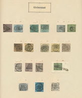 26899 Italien - Altitalienische Staaten: Kirchenstaat: 1852/1868, Chiefly Used Collection Of 30 Stamps Sho - Etats Pontificaux