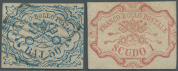 26900 Italien - Altitalienische Staaten: Kirchenstaat: 1852/1868, Used And Mint Collection On Album Pages - Stato Pontificio