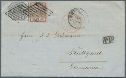 26902 Italien - Altitalienische Staaten: Kirchenstaat: 1862. Letter With Named Franking From "Rome" To Stu - Kirchenstaaten