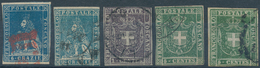 26910 Italien - Altitalienische Staaten: Toscana: 1851/1860, Lot Of 38 Used Stamps Showing A Good Diversit - Toscana